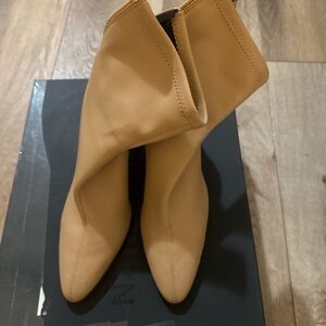 Mango Tan Heeled Boots